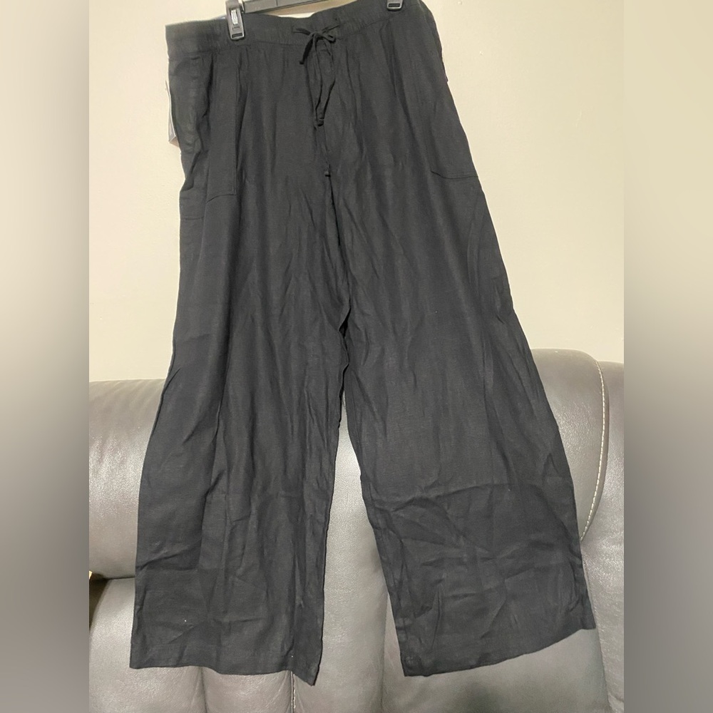 GAP Women's Charcoal Wide Leg Trousers